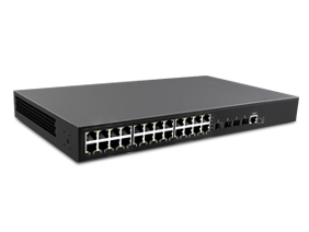24-Port Gigabit + 4*10G SFP L2 managed POE switch